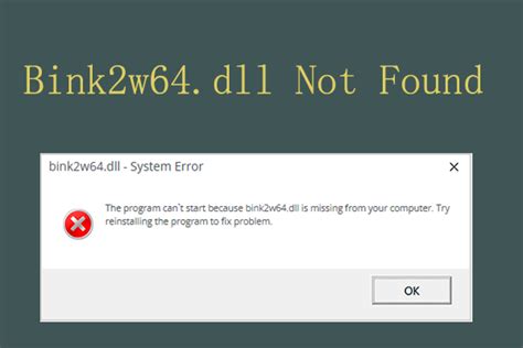 How to Fix Bink2w64 dll Not Found or Missing Error Solved