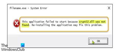 How to Fix Crypt32 dll Not Found or Missing Errors