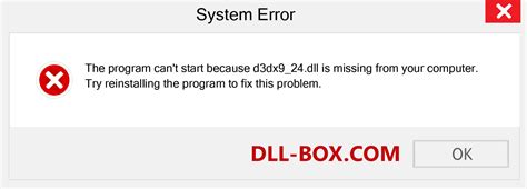 How to Fix D3dx9 24 dll is Missing or Not Found Errors