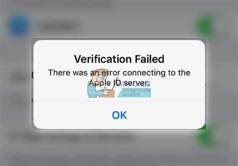 How to Fix Error Connecting Apple ID: Verification Failed