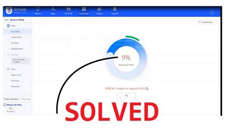 How to Fix Error Unable to Request SHSH on 3uTools when Flash iPhone.