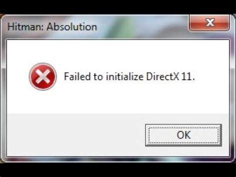How to Fix Failed to initialize DirectX 11 In Hitman absolution.