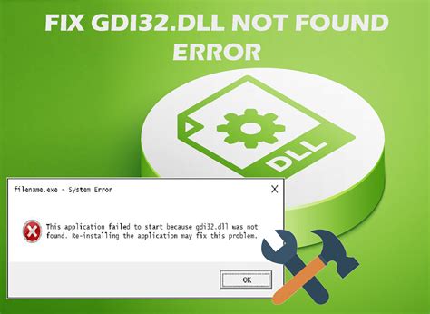 How to Fix Gdi32 dll Is Missing or Not Found Errors