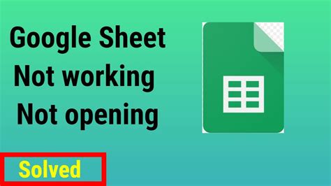 How to Fix Google Sheet App Not working not opening YouTube
