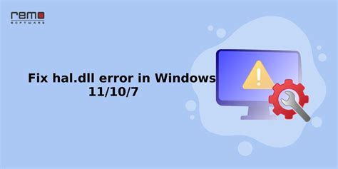How to Fix Hal dll Errors in Windows 11 10 8 7 Vista