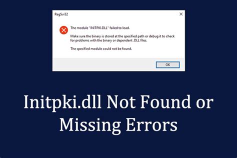 How to Fix Initpki dll Not Found or Missing Errors
