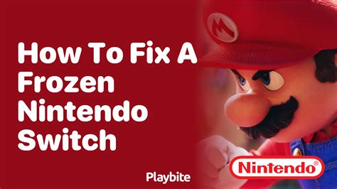How to Fix It When Nintendo Switch Is Frozen