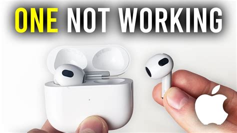How to Fix It When One AirPod Is Not Working