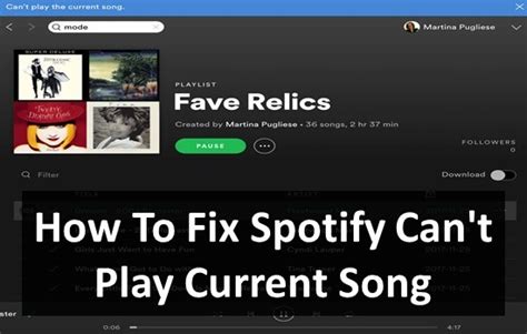 How to Fix It When Spotify Can t Play the Current Song
