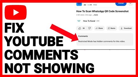 How to Fix It When YouTube Comments Aren t Showing Up