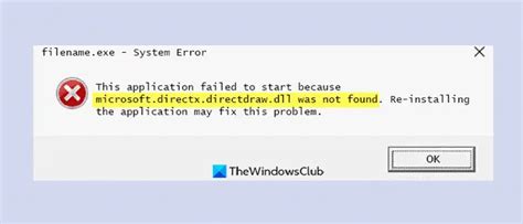 How to Fix Microsoft directx directdraw dll Errors
