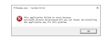 How to Fix Microsoft directx directsound dll Errors