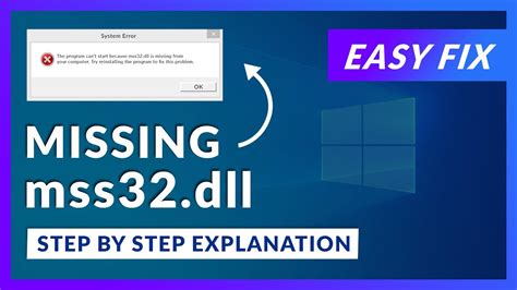 How to Fix Mss32 dll Is Missing or Not Found Errors