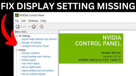 How to Fix NVIDIA Control Panel Missing Options …