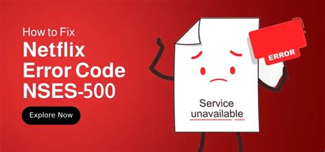 How to Fix Netflix Error Code NSES 500