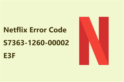 How to Fix Netflix Error Code S7363