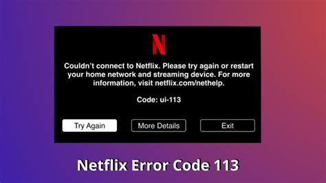 How to Fix Netflix Error Code UI 113