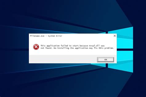 How to Fix Nvcpl dll Not Found or Missing Errors