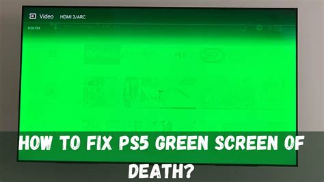 How to Fix PS5 Green Screen of Death (Do This FIRST!) in …