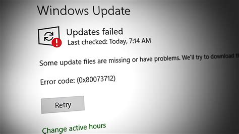 How to Fix Windows Update Error Code 0x80073712