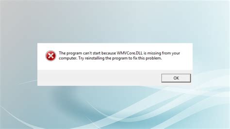 How to Fix Wmvcore dll Is Missing or Not Found Errors