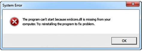 How to Fix Xvidcore dll Not Found or Missing Errors