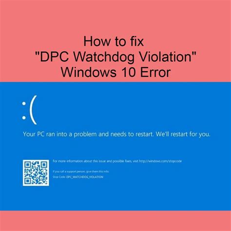 How to Fix a DPC Watchdog Violation in Windows 10