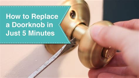 How to Fix a Doorknob