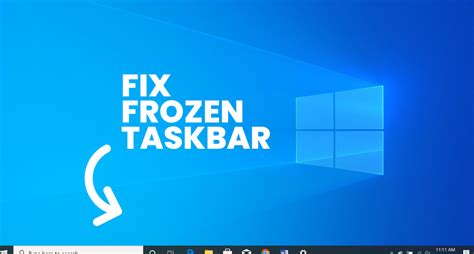 How to Fix a Frozen Windows 10 Taskbar
