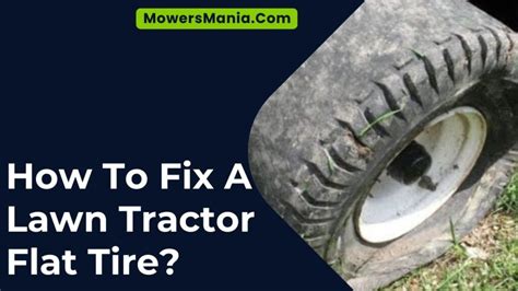 How to Fix a Lawn Tractor Flat Tire - Yanmar Tractor Store