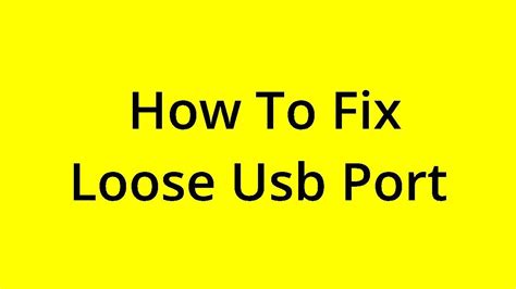 How to Fix a Loose USB Port? - IPOKI.com