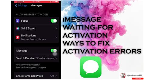 How to Fix iMessage Activation Errors