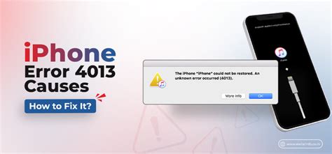 How to Fix iPhone Error 4013
