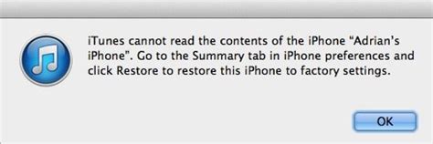 How to Fix iTunes Cannot Read the Contents of iPhone and iPad