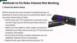 How to Fix it When Roku Volume Is Not Working