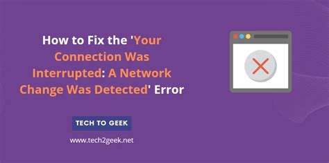 How to Fix the A Network Change Was Detected Error