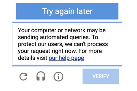 How to Fix the Error Message Your Computer or Network May Be Sending Automated Queries 