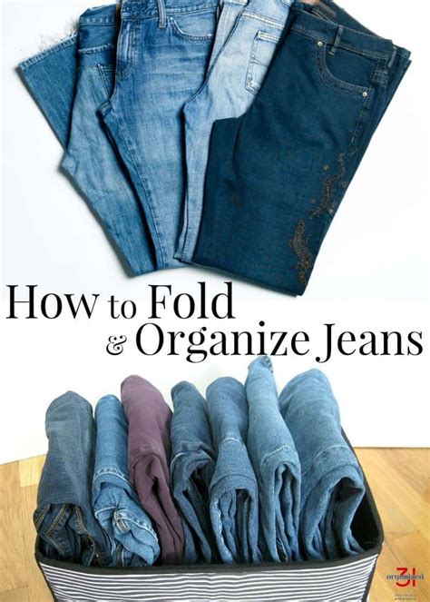 How to Fold Jeans to Maximize Space Blog Organized Living Storage