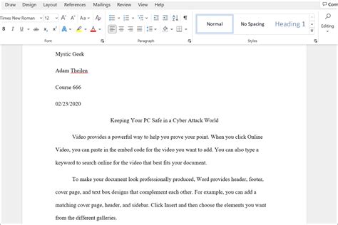 How to Format the MLA Essay in MS Word 2010 Choosing Font and Font