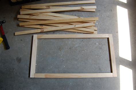 How to Frame a Painting With Thin Strips of Wood