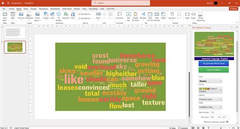 How to Generate Word Cloud in PowerPoint Vegaslide