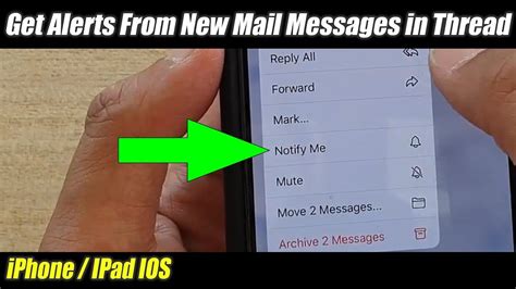 How to Get Alerts for New Replies in a Thread with iOS Mail