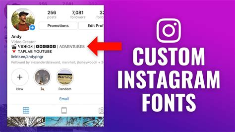 How to Get Custom Instagram Fonts YouTube