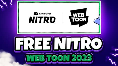 How to Get Free Nitro 2023 Discord Webtoon Method YouTube