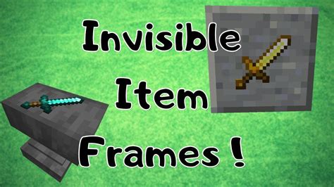 How to Get Invisible Item Frames in Minecraft YouTube