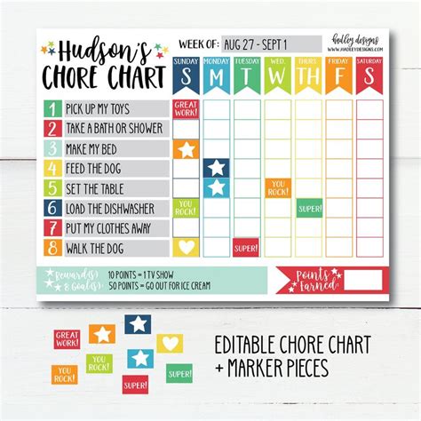 How to Get Kids to Use a Responsibility Chart Free Printable!