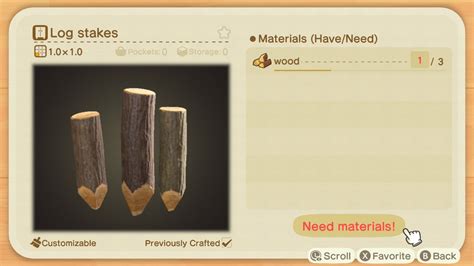 How to Get Log Stakes in Animal Crossing