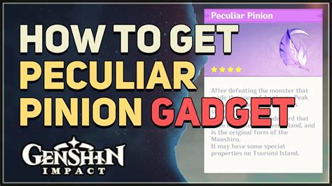 How to Get Peculiar Pinion Feather Gadget Genshin Impact 2.2