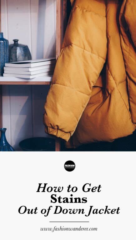 How to Get Stains Out of Down Jacket – Best Way