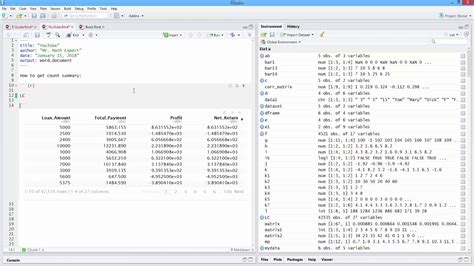 How to Get a Count Summary Table in R. [HD] YouTube